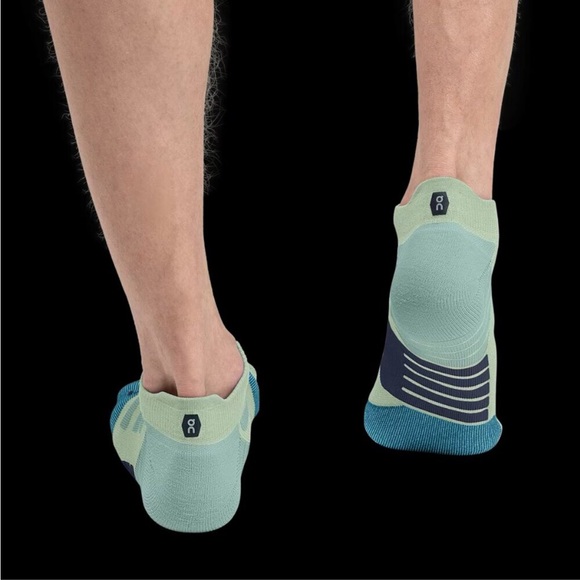 On Cloud Performance Green Blue Low Sock Meadow Niagra XXL (13-14) - Picture 3 of 7